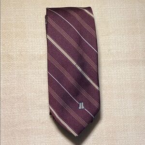 Lanvin Red Stripe Tie 